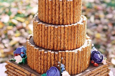 Inspirações criativas de bolos de casamento